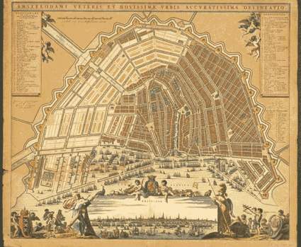 Karta Amsterdam 1680